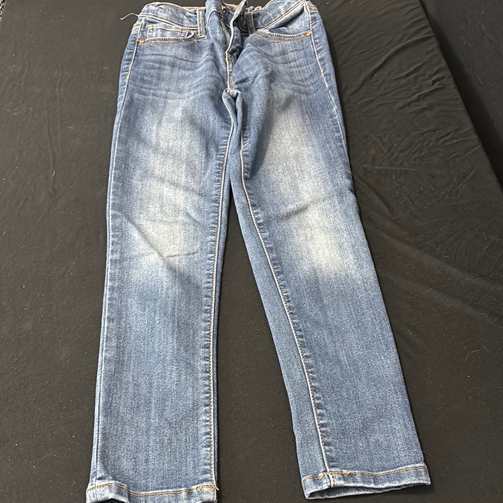 Othr Blue Straight Cut Jeans with Distressed Details